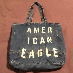 American Eagle Outfitters Distressed Denim Tote